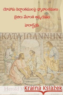 Meditations on According to John (Telugu Edition: Exercises in Biblical Theology Herold Weiss   9781631997389 Energion Publications