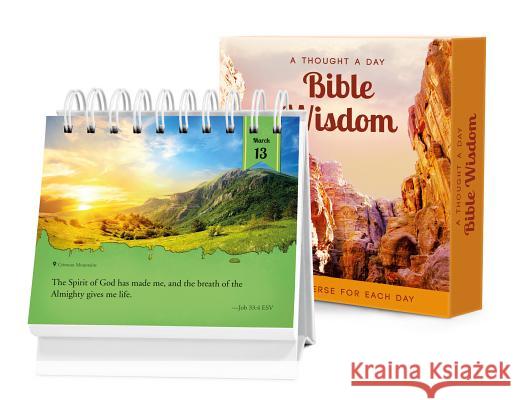 A Thought a Day--Bible Wisdom: A Daily Desktop Quotebook Wexler, Brooke 9781632640024 Cascade Publishing
