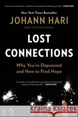 Lost Connections: Why You're Depressed and How to Find Hope Hari, Johann 9781632868312
