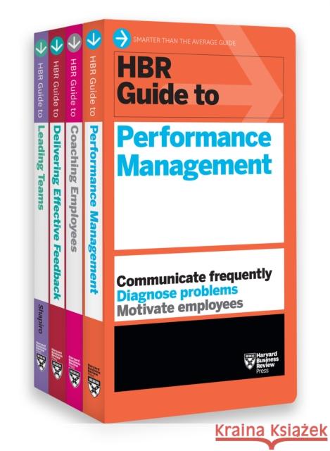 HBR Guides to Performance Management Collection (4 Books) (HBR Guide Series) Mary Shapiro 9781633694217