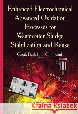 Enhanced Electrochemical Advanced Oxidation Processes for Wastewater Sludge Stabilization & Reuse Gagik Badalians Gholikandi 9781634820899 Nova Science Publishers Inc