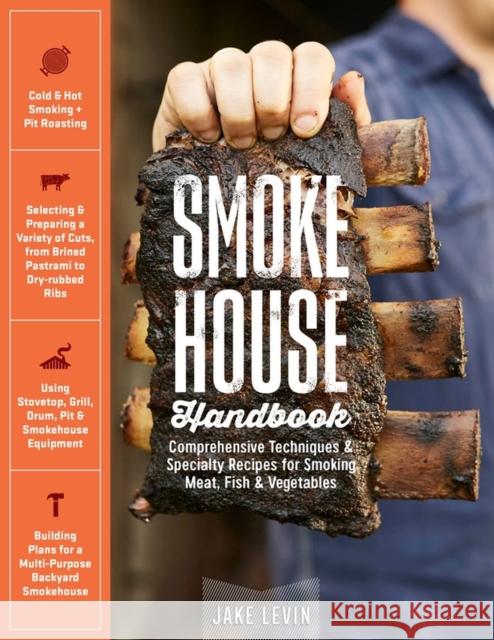 Smokehouse Handbook: Comprehensive Techniques & Specialty Recipes for Smoking Meat, Fish & Vegetables Jake Levin 9781635860115 Workman Publishing