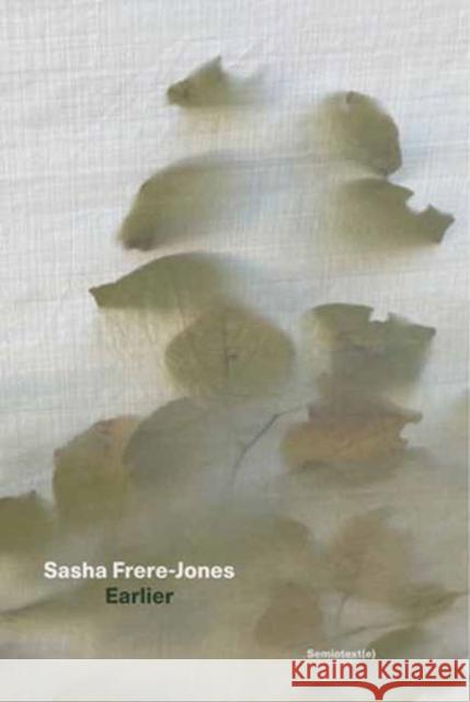 Earlier Sasha Frere-Jones 9781635901962 Semiotext (E)