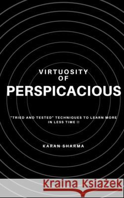 Virtuosity of Perspicacious Karan Sharma 9781636064185 Notion Press