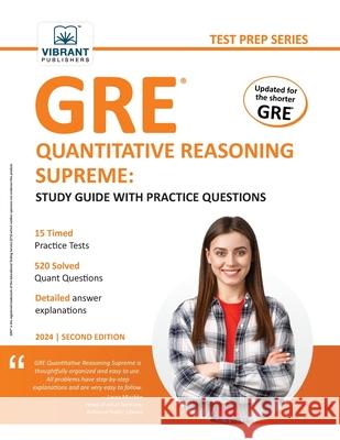 GRE Quantitative Reasoning Supreme: Study Guide with Practice Questions Vibrant Publishers 9781636512082 Vibrant Publishers