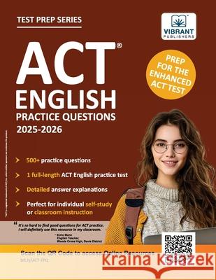 ACT English Practice Questions Vibrant Publishers 9781636515625 Vibrant Publishers