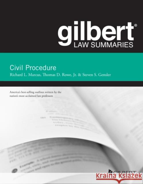 Gilbert Law Summary on Civil Procedure Steven S. Gensler 9781636595993 West Academic Publishing