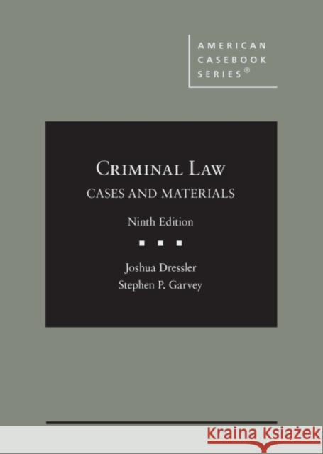 Criminal Law Stephen P. Garvey 9781636596891 West Academic Publishing