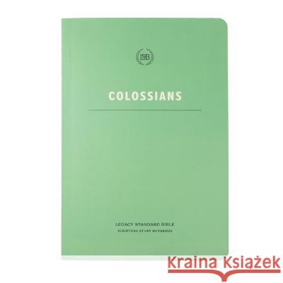 Lsb Scripture Study Notebook: Colossians Steadfast Bibles 9781636641348 Steadfast Bibles