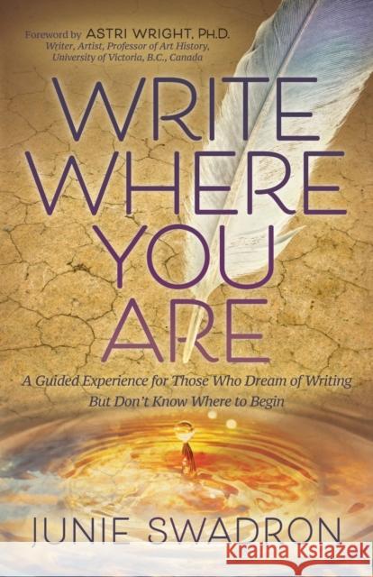 Write Where You Are Junie Swadron 9781636981581 Morgan James Publishing