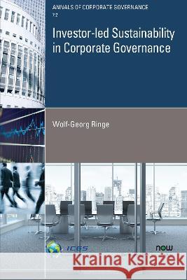 Investor-Led Sustainability in Corporate Governance Ringe, Wolf-Georg 9781638281061