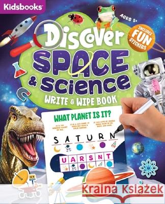 Discover Space & Science Write & Wipe Book Kidsbooks 9781638540229 Kidsbooks LLC