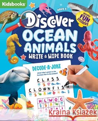 Discover Ocean Write & Wipe Book Kidsbooks 9781638540236 Kidsbooks LLC