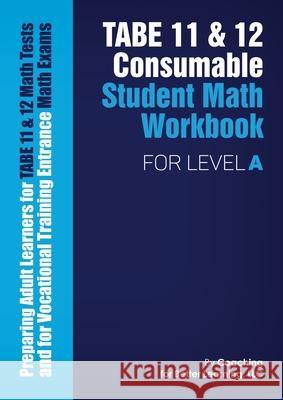 TABE 11 and 12 Consumable Student Math Workbook for Level A Coaching for Better Learning 9781639018413
