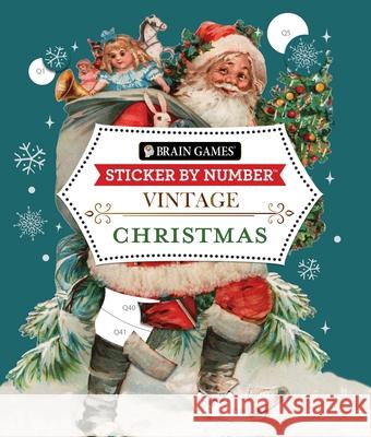 Brain Games - Sticker by Number: Vintage Christmas Publications International Ltd           New Seasons 9781639385416 Publications International, Ltd.