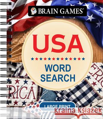 Brain Games - USA Word Search - Large Print Publications International Ltd           Brain Games 9781639387526 Publications International, Ltd.