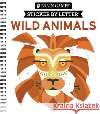 Brain Games - Sticker by Letter: Wild Animals Publications International Ltd           New Seasons                              Brain Games 9781639387694 Publications International, Ltd.