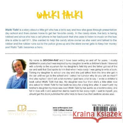 Walki Talki Devona-Rae McGuire   9781639501045 Writers Apex