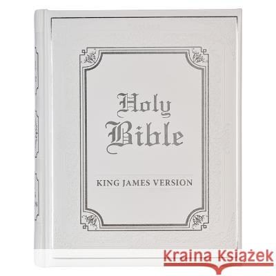KJV Holy Bible, Classically Illustrated Heirloom Family Bible, Faux Leather Hardcover - Ribbon Markers, King James Version, White/Silver Christianart Gifts 9781639521449 Christian Art Gifts