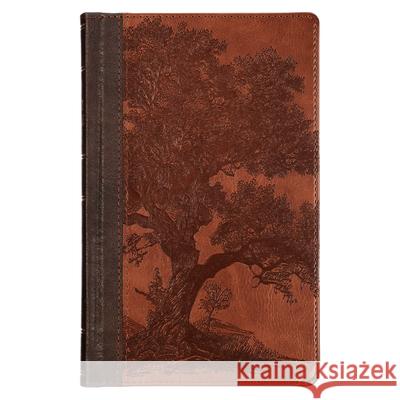 KJV Bible Giant Print Standard-Size Faux Leather, Brown Trust Tree Christian Art Gifts 9781639529841 Christian Art Publishers