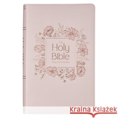 KJV Bible Giant Print Standard-Size Faux Leather, Pink Christian Art Gifts 9781639529858 Christian Art Publishers