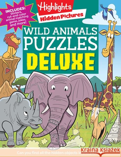 Wild Animals Puzzles Deluxe Highlights 9781639620753 Highlights Press