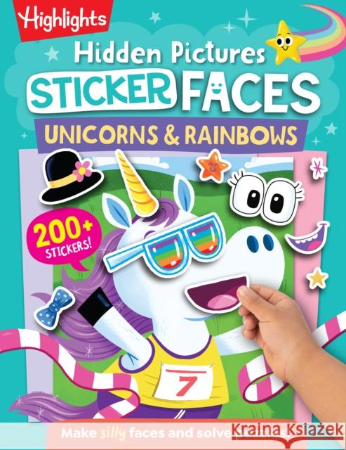 Hidden Pictures Sticker Faces: Unicorns & Rainbows Highlights 9781639622887 Highlights Press