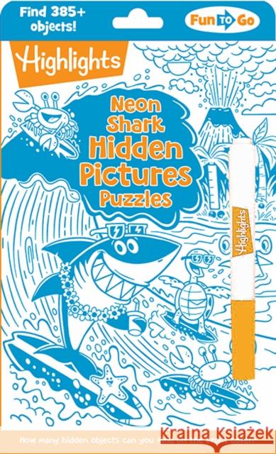 Neon Shark Hidden Pictures Puzzles Highlights 9781639622955 Highlights Press
