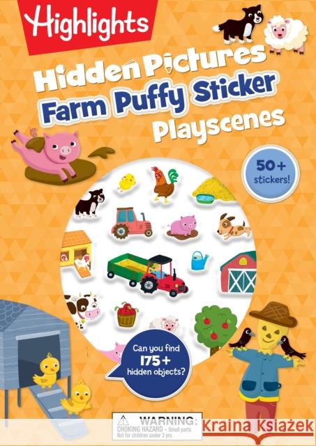 Farm Hidden Pictures Puffy Sticker Playscenes Highlights 9781639623815 Highlights Press