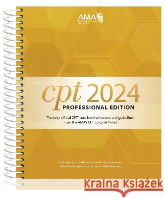 CPT Professional 2024 American Medical Association 9781640162846 American Medical Association Press