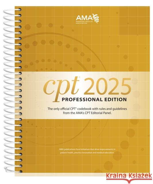 CPT Professional 2025 American Medical Association 9781640163041 American Medical Association Press