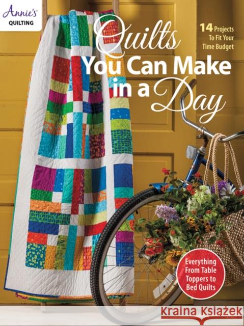 Quilts You Can Make in a Day: 14 Projects to Fit Your Time Budget Annie's Quilting 9781640251052 Annie's Publishing, LLC