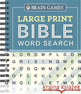 Brain Games - Large Print Bible Word Search (Blue) Publications International Ltd 9781640303829 Publications International, Ltd.