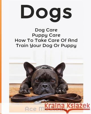 Dogs: Dog Care: Puppy Care: How To Take Care Of And Train Your Dog Or Puppy Ace McCloud 9781640480209 Pro Mastery Publishing