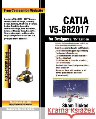 CATIA V5-6R2017 for Designers Technologies, Cadcim 9781640570108