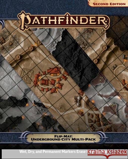Pathfinder Flip-Mat: Underground City Multi-Pack Stephen Radney-MacFarland 9781640785366 Paizo Publishing, LLC