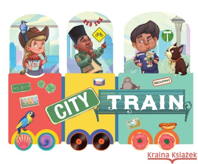 City Train: An Activity Board Book Stephanie Campisi 9781641709972 Familius