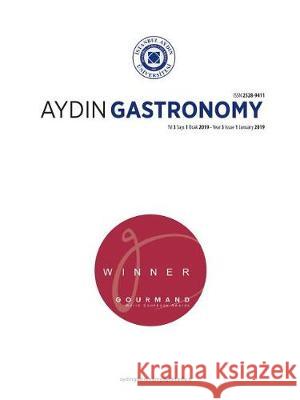 Aydin Gastronomy Kamil Bostan 9781642262193 Istanbul Aydin University International