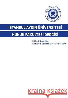 Aydin Hukuk Ebru Ceylan 9781642262292 Istanbul Aydin University International