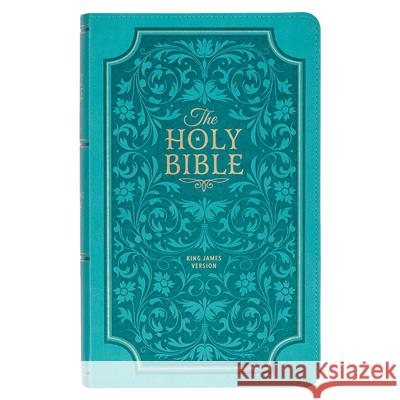 KJV Giant Print Bible Teal Faux Leather  9781642728767 Christian Art Gifts Inc