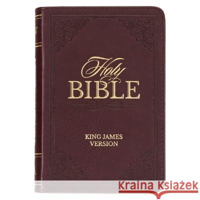 KJV Holy Bible, Mini Pocket Size, Faux Leather Red Letter Edition - Ribbon Marker, King James Version, Burgundy Christian Art Gifts 9781642729184