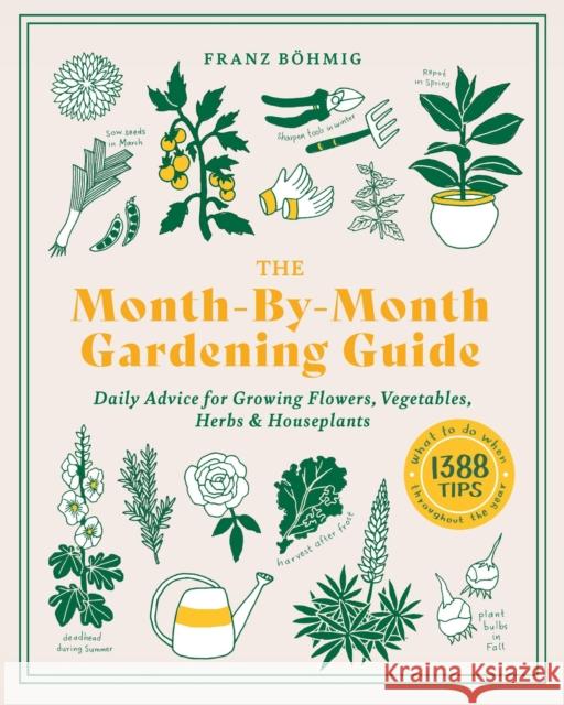 The Month-By-Month Gardening Guide: Daily Advice for Growing Flowers, Vegetables, Herbs, and Houseplants Bohmig, Franz 9781643261416 Timber Press (OR)