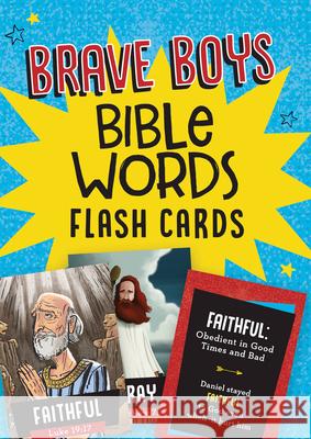 Brave Boys Bible Words Flash Cards Compiled by Barbour Staff 9781643527970 Shiloh Kidz