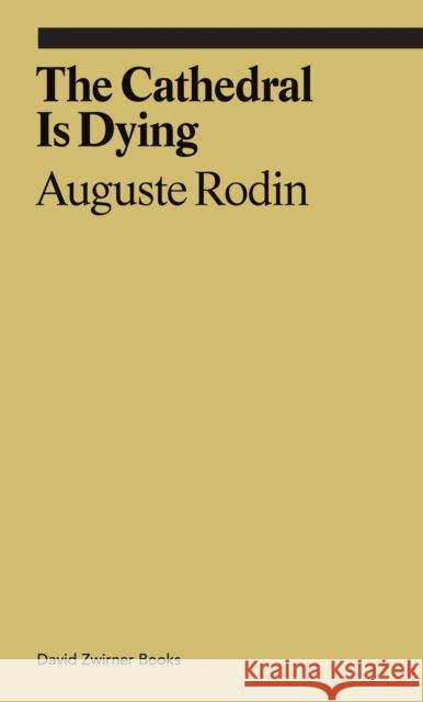 The Cathedral is Dying Rachel Corbett 9781644230466 David Zwirner