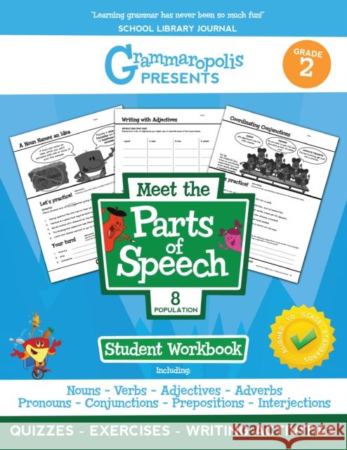 The Parts of Speech Workbook, Grade 2 Voorhees, Coert 9781644420317
