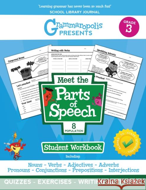 The Parts of Speech Workbook, Grade 3 Voorhees, Coert 9781644420324
