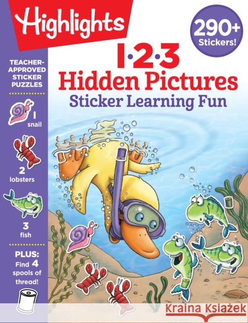 123 Hidden Pictures Sticker Learning Fun Highlights Learning 9781644721858 Highlights Learning