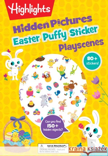 Easter Hidden Pictures Puffy Sticker Playscenes Highlights 9781644723296 Astra Publishing House