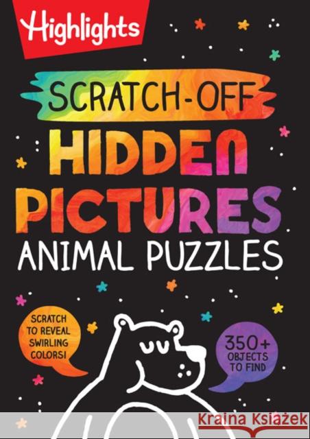 Scratch-Off Hidden Pictures Animal Puzzles Highlights 9781644726754