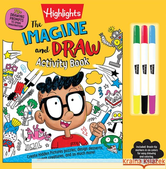 The Imagine and Draw Activity Book Highlights 9781644729229 Highlights Press